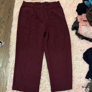 Old Navy Women's Wide Leg Pants - Burgundy